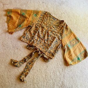 Earthbound flower child crop top